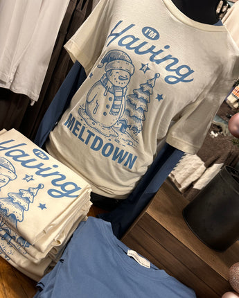 I’m Having A Meltdown Snowman Tee