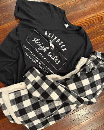 Reindeer Sleigh Rides Tee