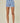 Get Vertical Striped Denim Shorts