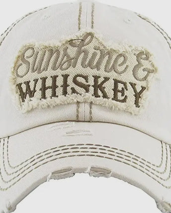 Sunshine & Whiskey Vintage Patch Hat