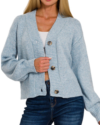 Button Front Sweater Cardigan