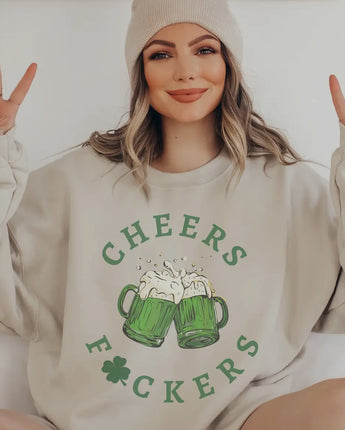 Cheers F*CKERS St. Patrick's Day Crewneck