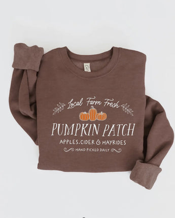Local Farm Fresh Pumpkin Patch Crewneck Sweatshirt