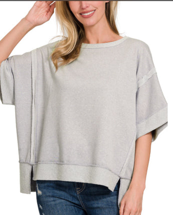 Gray Fog Casual Top