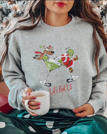 Let's Get Lit Christmas Sweatshirt