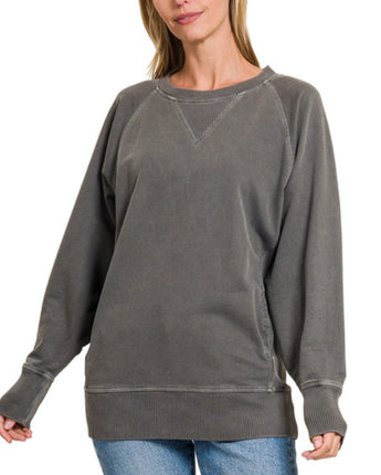 Crewneck Sweatshirt with Pockets