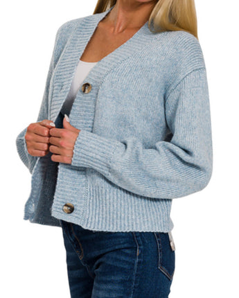 Button Front Sweater Cardigan