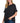Black Ribbed Cuff Sleeve Top