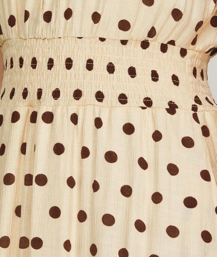 Cream Polka Dot Dress – The Cottage Market