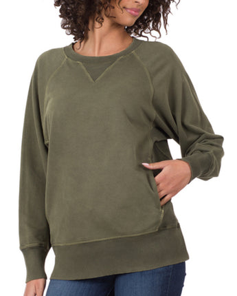 Crewneck Sweatshirt with Pockets