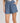Scalloped Border Linen Shorts