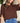 Tie Accent Brown Top