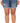 Distressed Cuff Raw Hem Shorts Plus