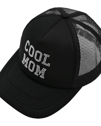 Cool Mom Rhinestone Foam Trucker Hat CC