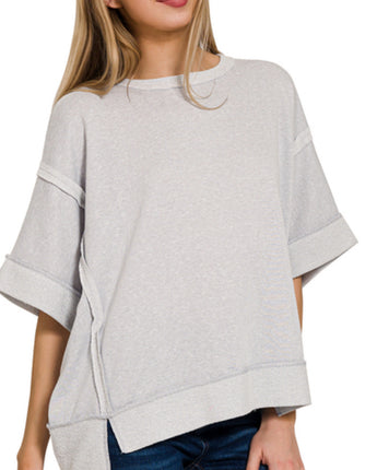 Gray Fog Casual Top