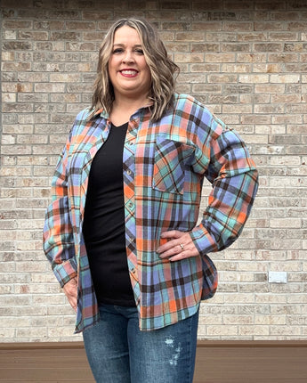 Plaid Print Loose Vintage Shirt