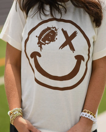 Football Wink Smiley Tee