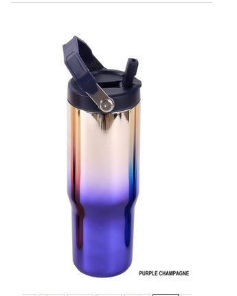 Purple Champagne Mirrored Tumbler