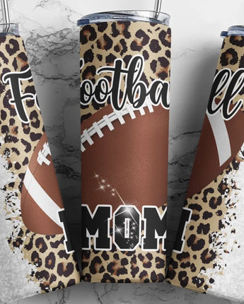 Football Mom Skinny Tumbler