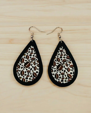 Football Teardrop Earring