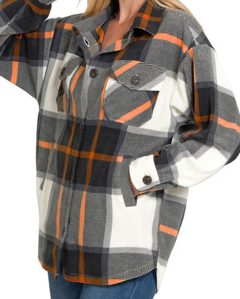 Plaid Fleece Shacket