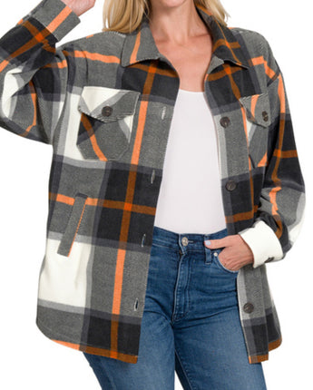 Plaid Fleece Shacket