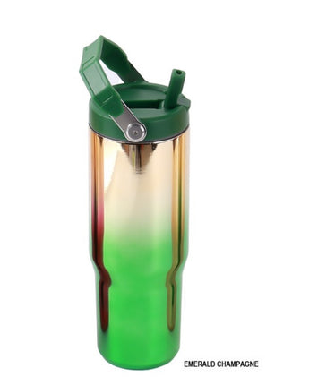 Green Champagne Mirrored Tumbler