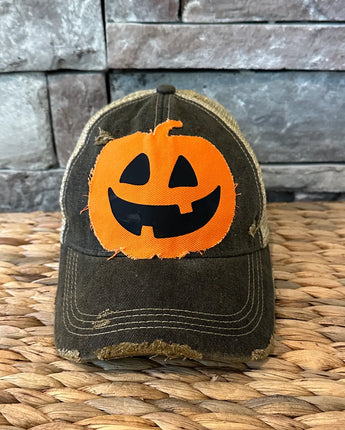 Jack O Lantern Pumpkin Fall Halloween Hat