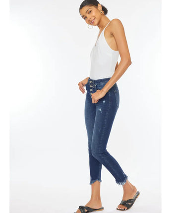 Kan Can Gemma High Rise Ankle Skinny Jean