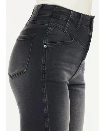 Kan Can Ultra High Rise Flare Black Jeans