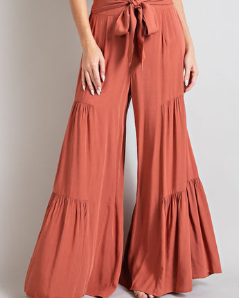 Tiered Wide Leg Pants