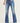 Risen Jeans High Rise Distressed Frayed Flare Hem Jeans