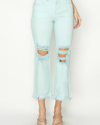 Mint to Be Risen High Rise Straight Jeans