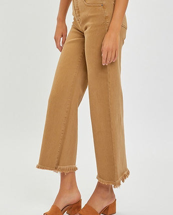 Risen Jeans Mocha Tummy Control High Rise Crop Jeans