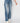 Risen High Rise Crop Flare Seam Detail Uneven Fray Hem Jeans Plus