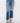 Risen Mid Rise Ankle Straight Frayed Step Hem Jeans