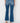 Risen Mid Rise Ankle Straight Frayed Step Hem Jeans