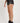 Risen Mid Rise Black Patched Denim Shorts