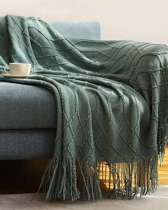 Diamond Knit 50x60 Inch Throw Blanket