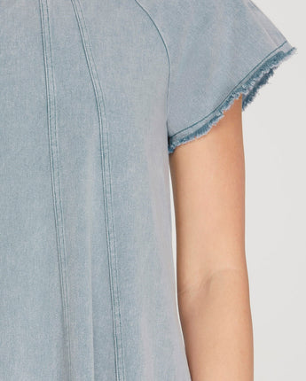 Frayed Denim Dress