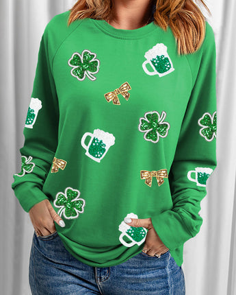 St. Patrick's Sequin Patch Sweatshirt