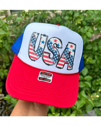 USA Red, White, & Blue Foam Trucker Hat