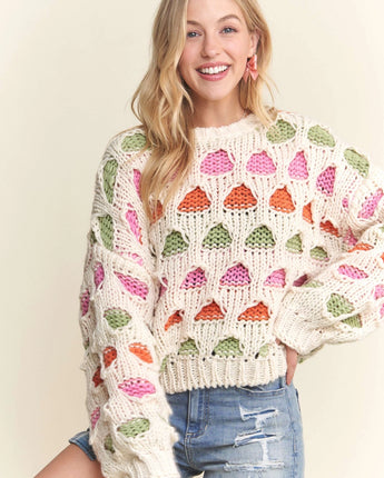 Multicolor Chunky Knit Sweater