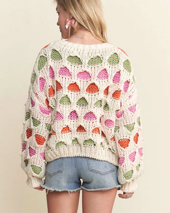 Multicolor Chunky Knit Sweater