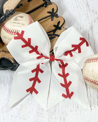 Baseball Cheer Bow