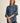 Denim Stripe Stitching Detail Top
