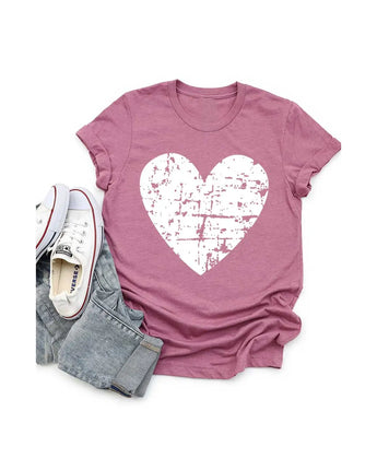 Distressed Heart Youth Graphic Tee