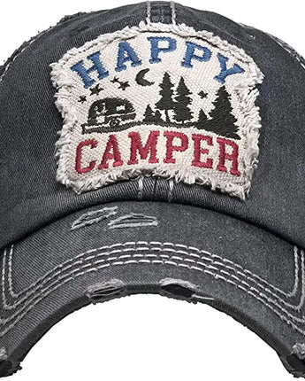 Happy Camper Vintage Patch Hat