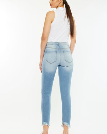 Kan Can Gemma High Rise Medium Wash Skinny Jeans