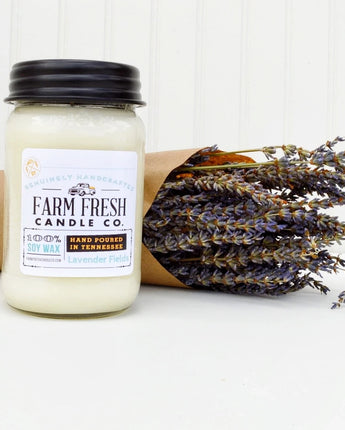 Lavender Fields Farm Fresh Candle